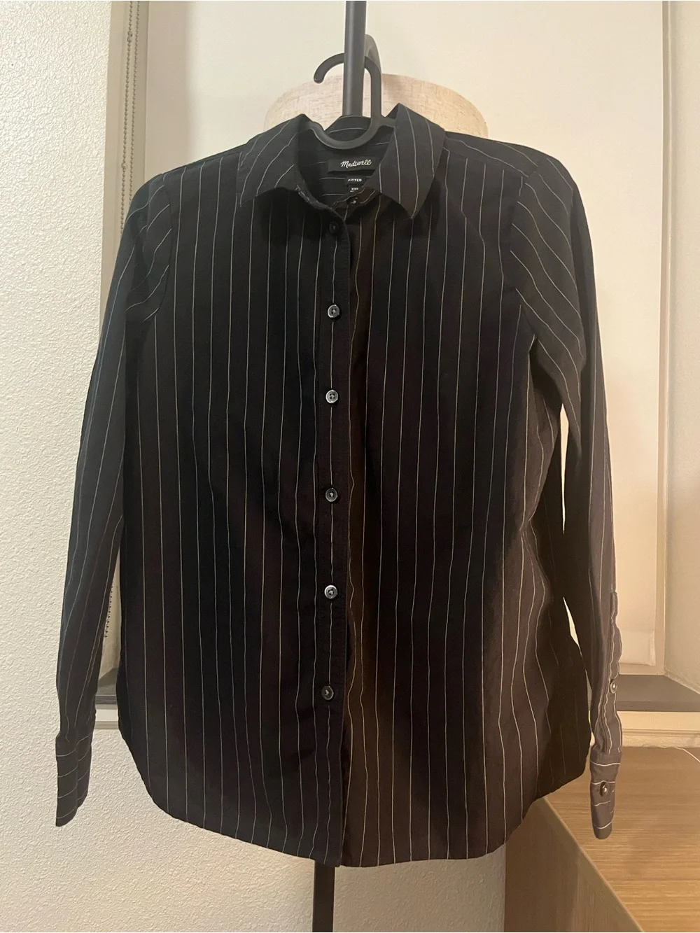 Madewell Signature Poplin Button-Up Shirt in Pinstripe